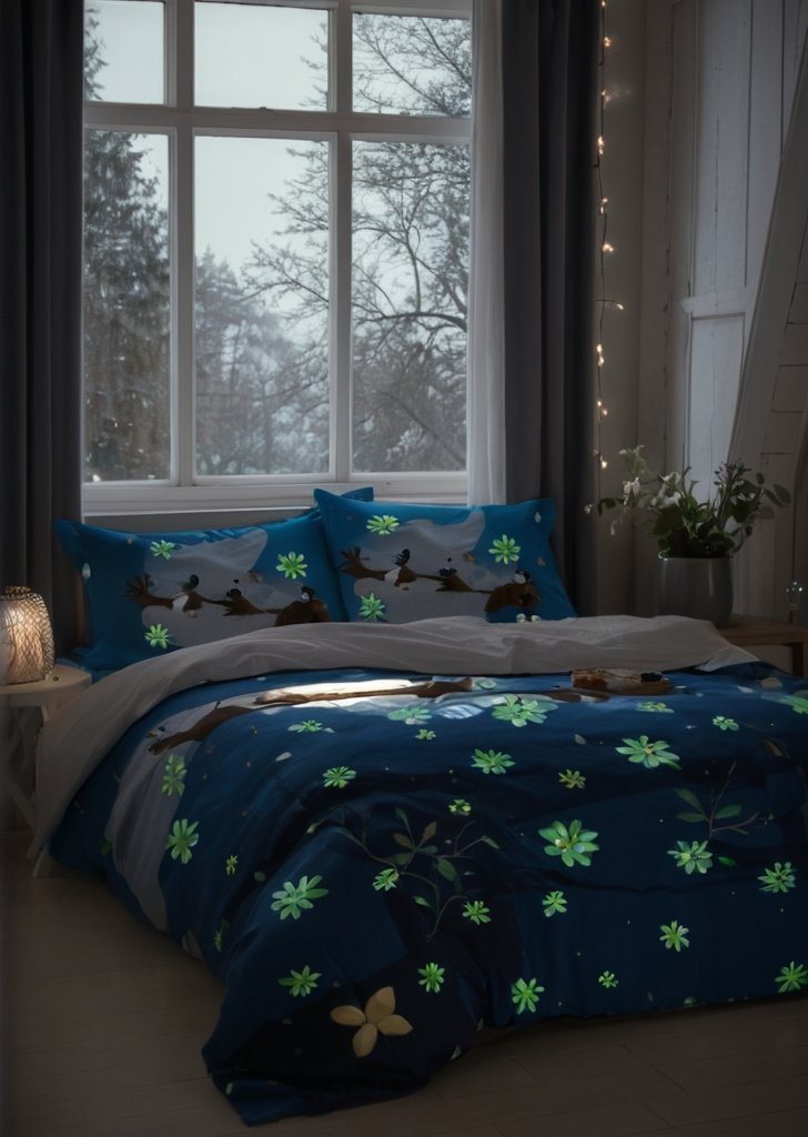 Pościel dla dzieci Bedlam Christmas Santa świecąca w ciemności