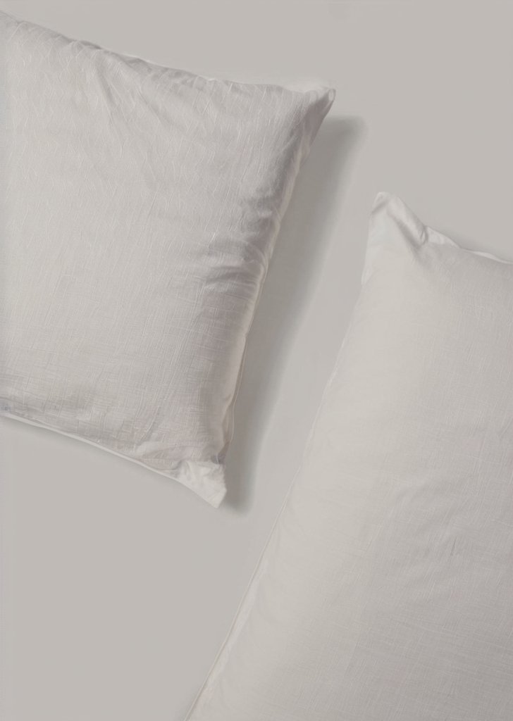 2 pary szarych, bawełnianych poszewek na poduszką gospodyni domowej - obrazek 2