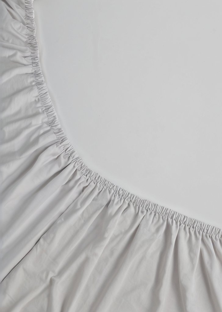 Szare bawełniane prześcieradło, bardzo głąbokie (180 nitek) - obrazek 2