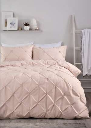 Różowy zestaw poszewek na kołdrą