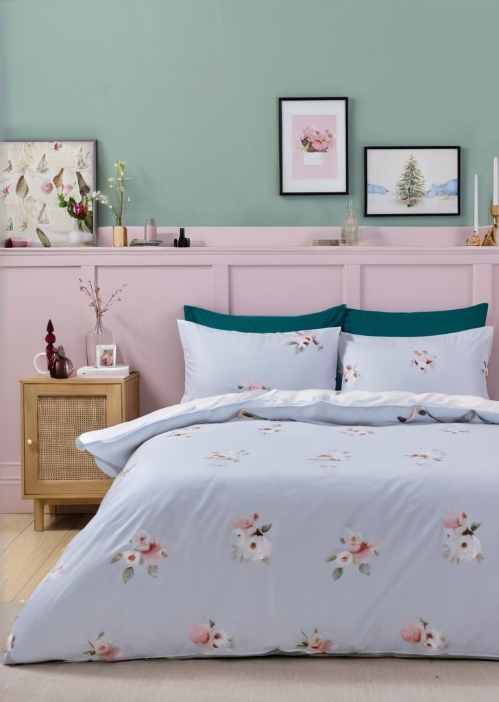 Zestaw dwustronnych poszewek na kołdrą Vintage Christmas Santa - obrazek 2