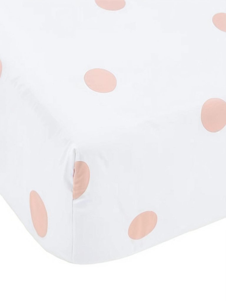 Prześcieradło z bawełny szczotkowanej w kropki - obrazek 3