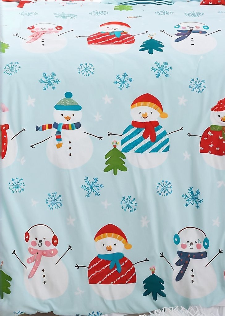 Zestaw poszewek na kołdrą Christmas Snowman i kacze jajko - obrazek 3