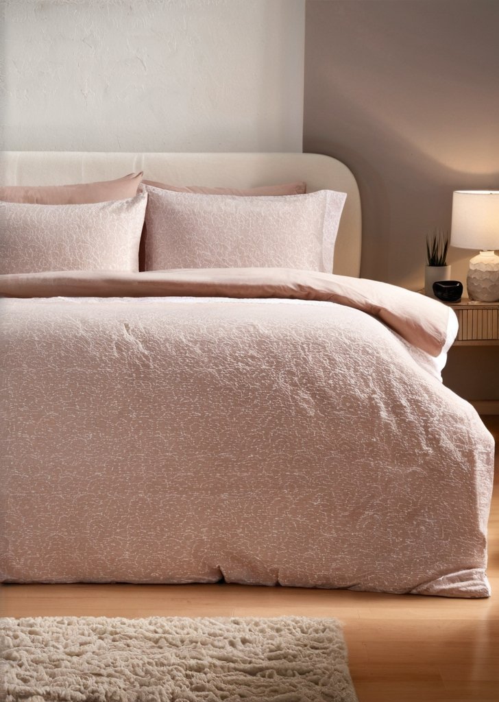 Zestaw pościeli z polaru w kolorze różowym