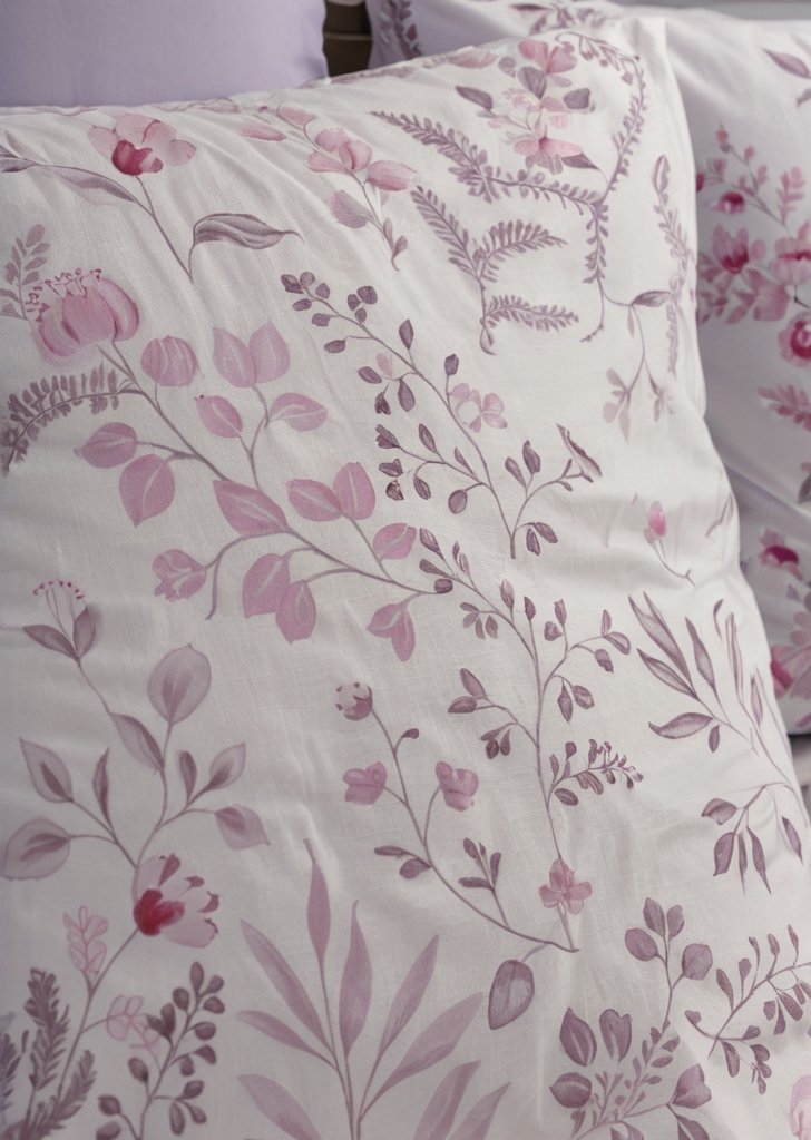 Komplet pościeli w fioletowe liście - obrazek 2