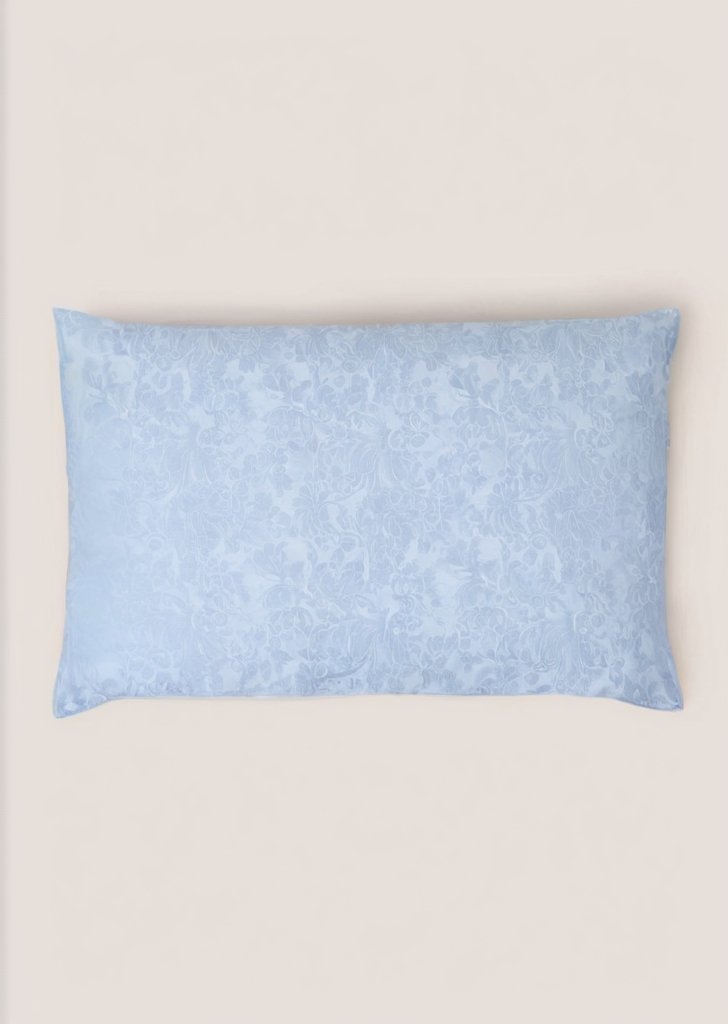 Niebieska poszewka na poduszką z pluszowego polaru