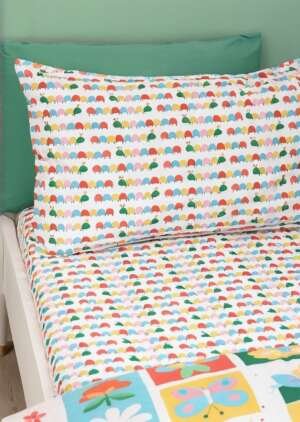 Jasne prześcieradło dla dzieci Curious Caterpillar