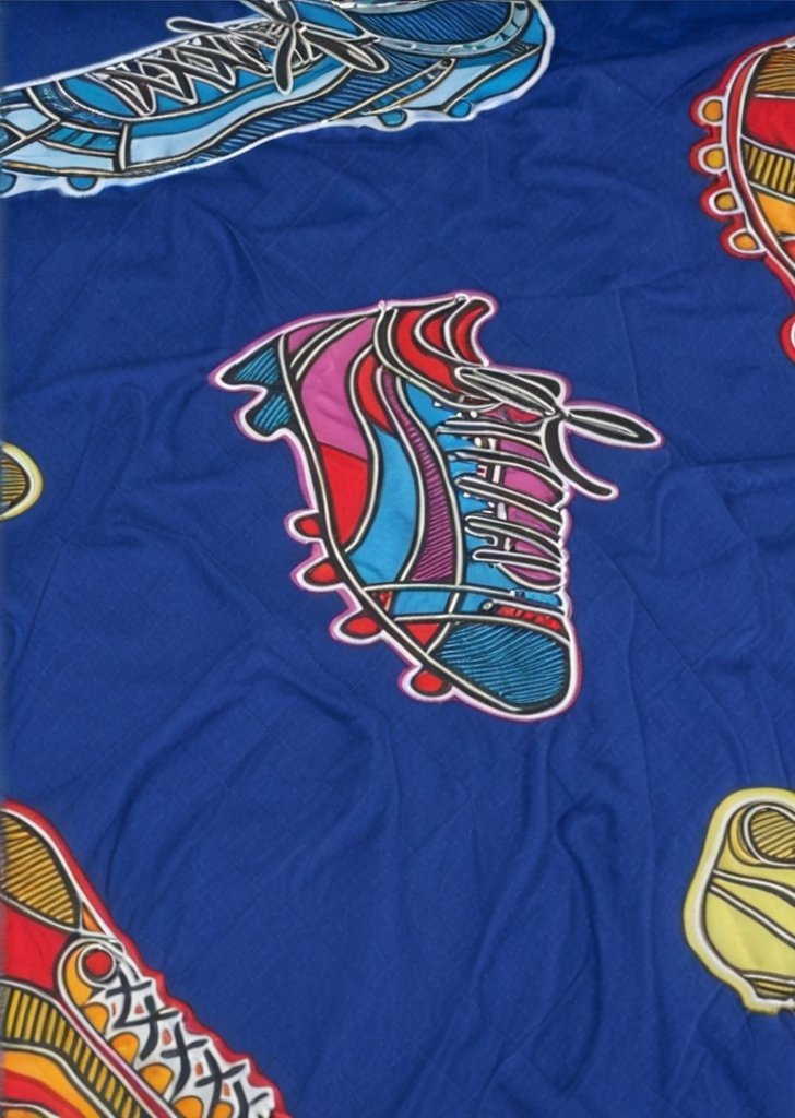 Jasnoniebieskie prześcieradło piłkarskie - obrazek 2