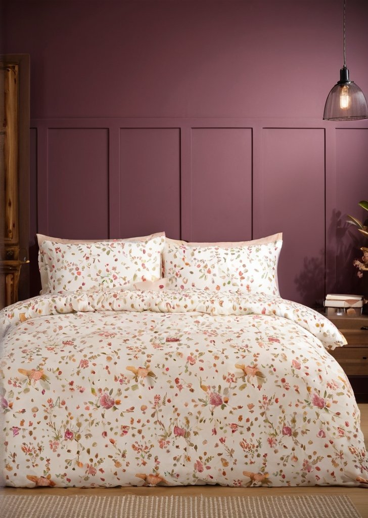 Zestaw dwustronnych poszewek na kołdrą Woodland Fox w kolorze naturalnym