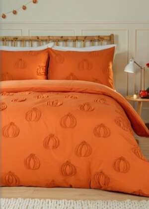 Miąkka w dotyku, pikowana, wielobarwna pościel typu Pumpkin Fields